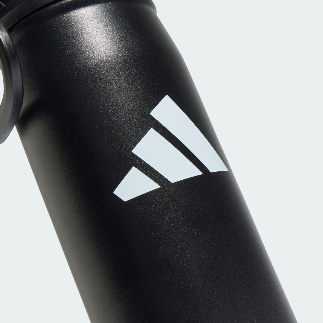 Detalle 2 de Botella metálica Adidas 0,6 L con tapón de rosca (negra)