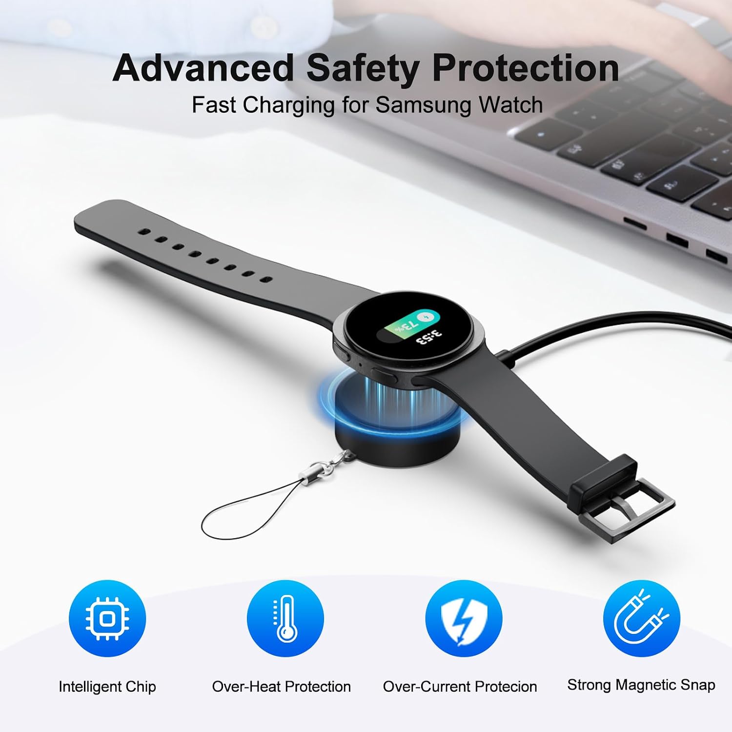 Detalle 2 de AWINNER Portable Charger for Galaxy Watch USB-C