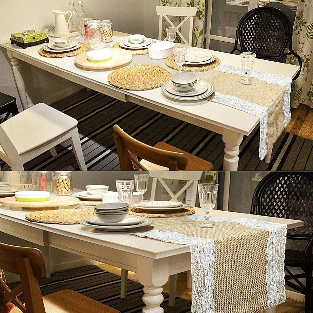 Detalle 2 de TINWARM chemin de table jute 30 x 275 cm