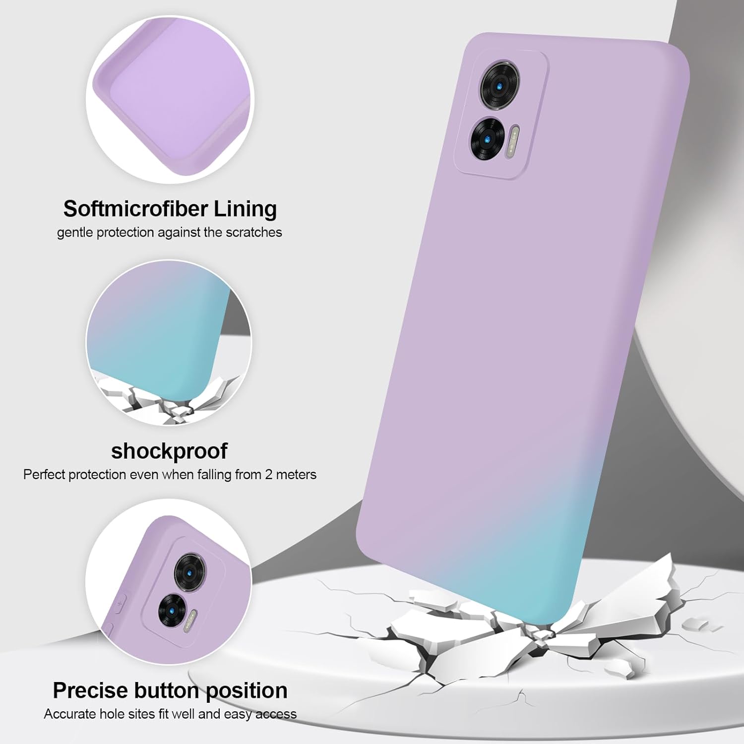 Thumbnail 1 de GiiYoon Hülle für Motorola Edge 30 Neo – Rundumschutz aus hochwertigem Liquid Silicone