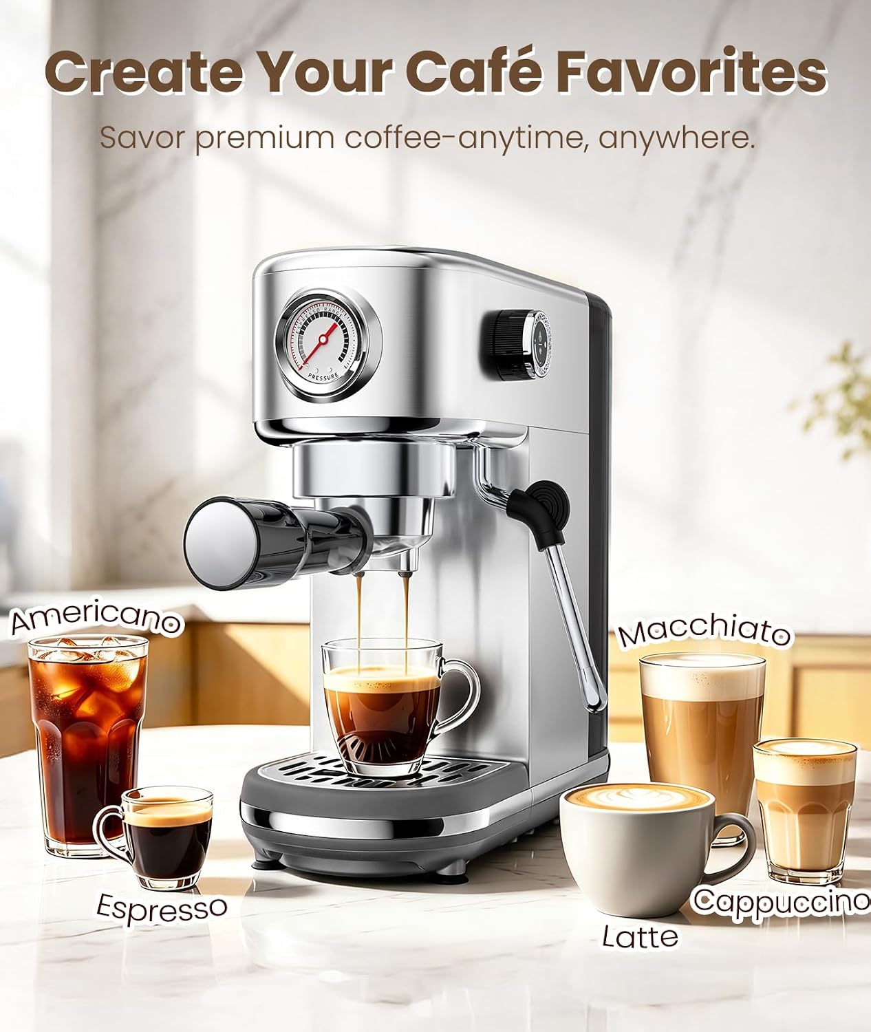 Thumbnail 1 de Espresso Machine 20 Bar ⚡