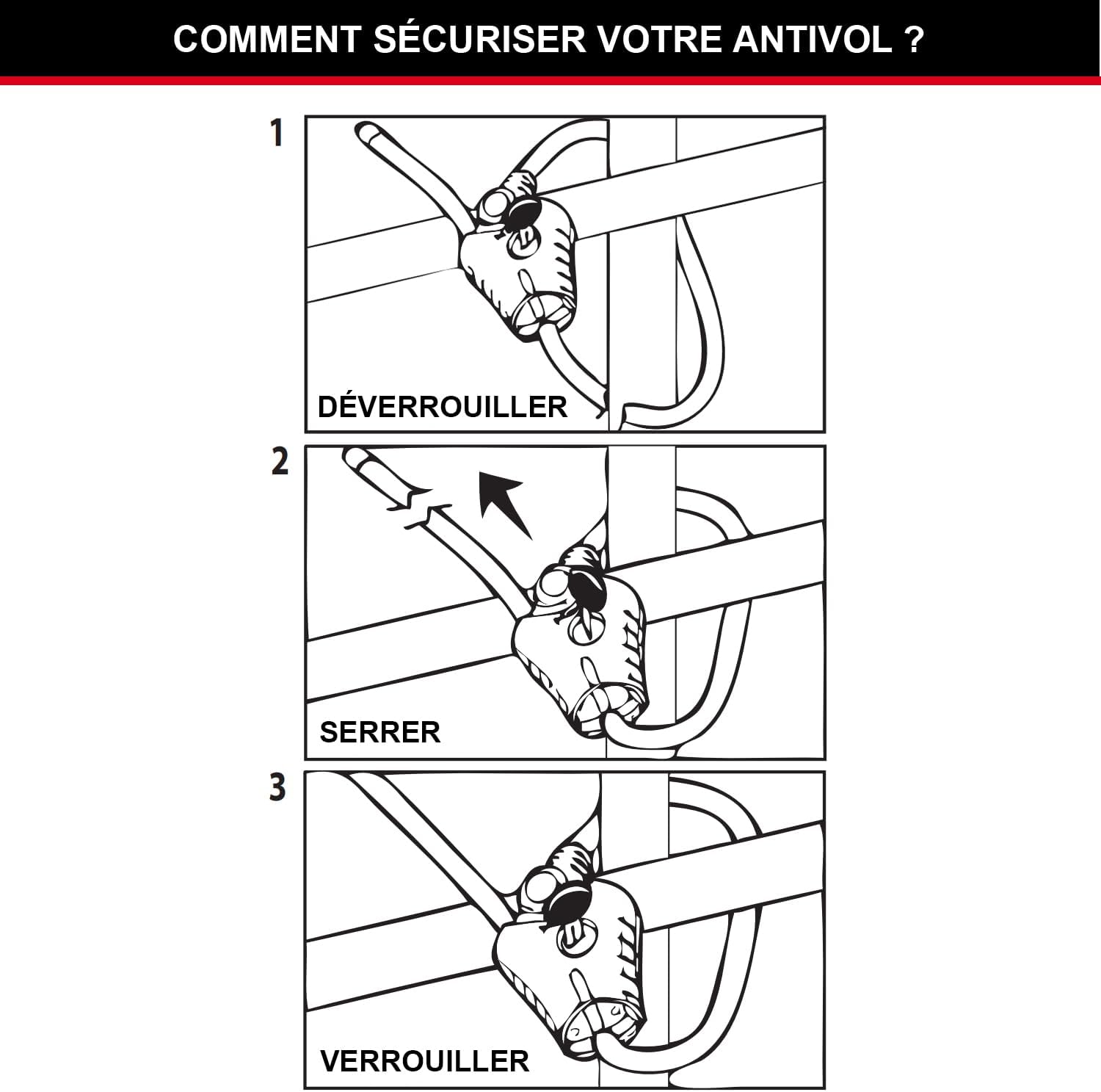Thumbnail 3 de Master Lock Python Câble de Verrouillage Ajustable Noir 180 cm