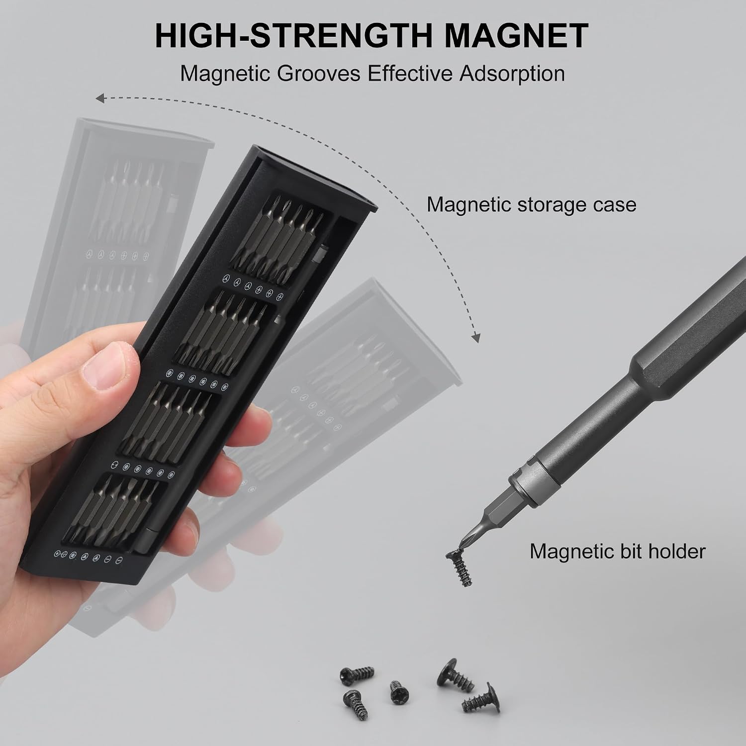 Detalle 2 de SHARDEN Precision Screwdriver Set 49-in-1 magnetic kit