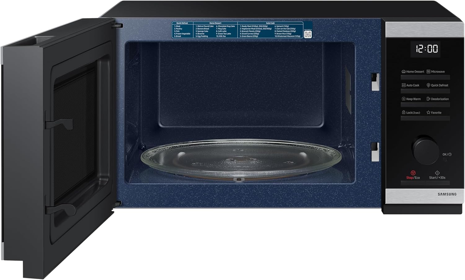 Thumbnail 3 de Samsung Solo Microwave MS23DG4504ATE3 (800W, 23L) in Stainless Steel