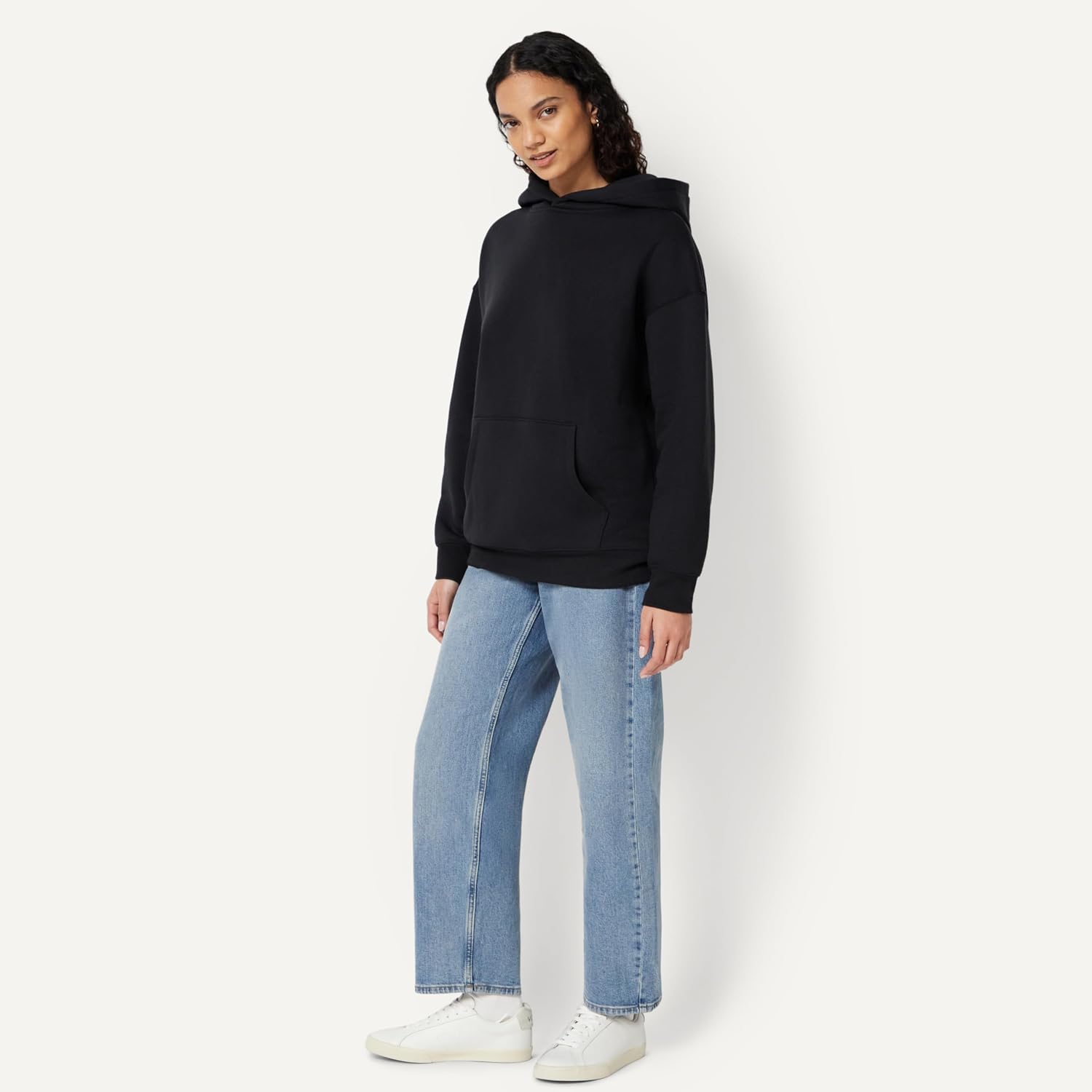 Detalle de Amazon Essentials Damen Oversize Fleece-Kapuzenpullover, Hoodie – gemütlich, vielseitig und soft