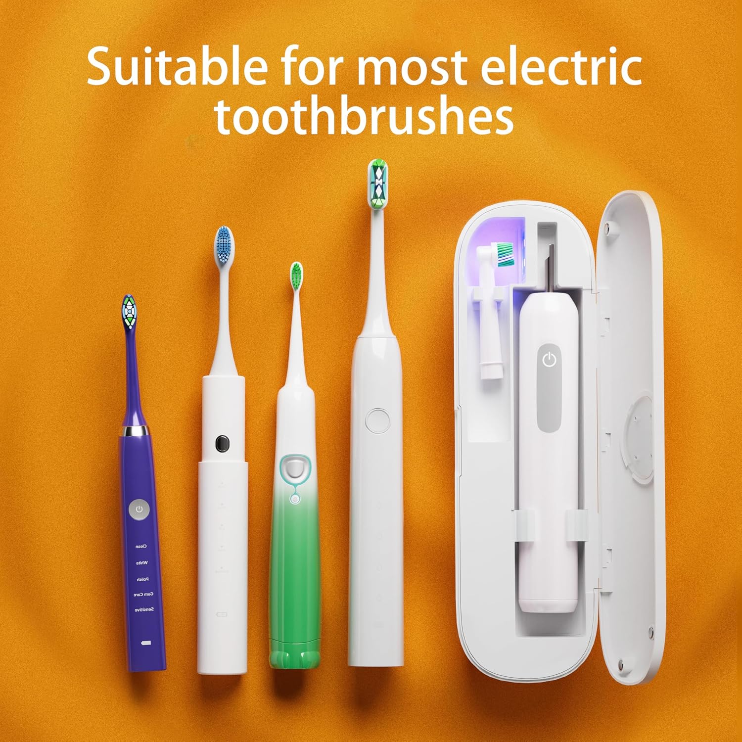 Detalle de iHave Toothbrush Sanitizer for Electric Toothbrushes — Portable UV Travel Case (Case Only)