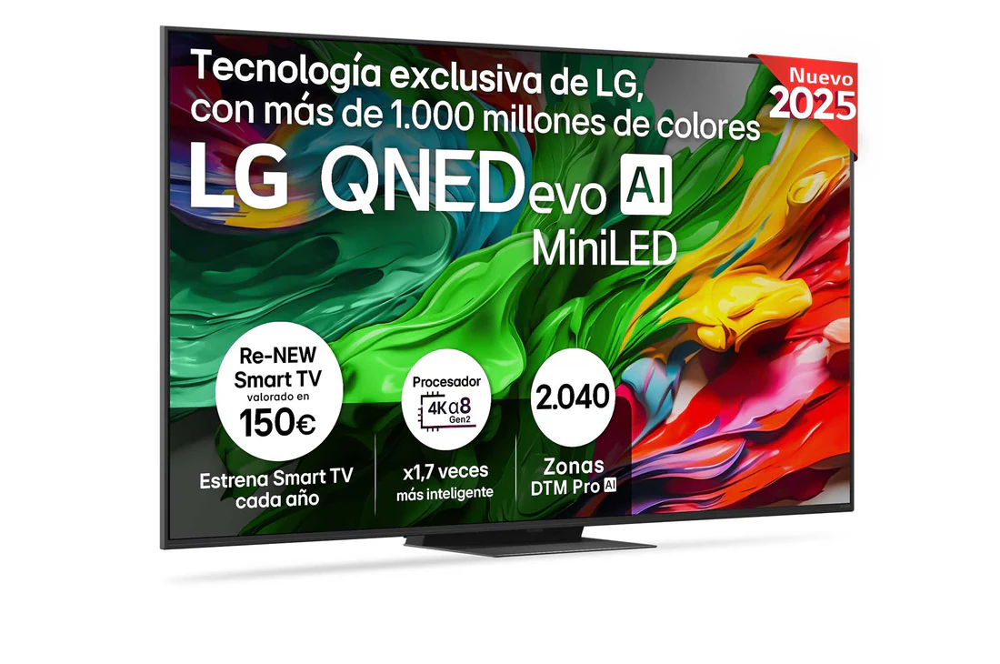 Detalle de LG QNED86 65 pulgadas MiniLED 4K 2025 Smart TV