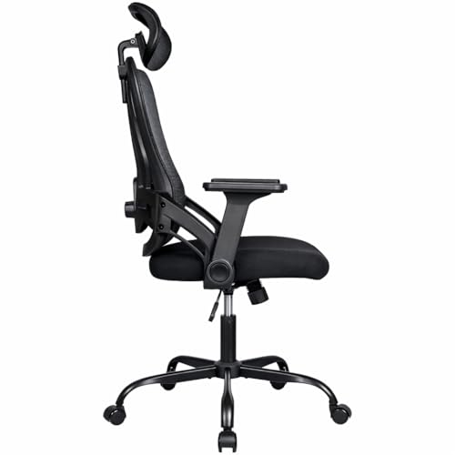 Thumbnail 7 de Silla de oficina ergonómica T-LOVENDO.ES con soporte lumbar ajustable, malla transpirable y reposacabezas