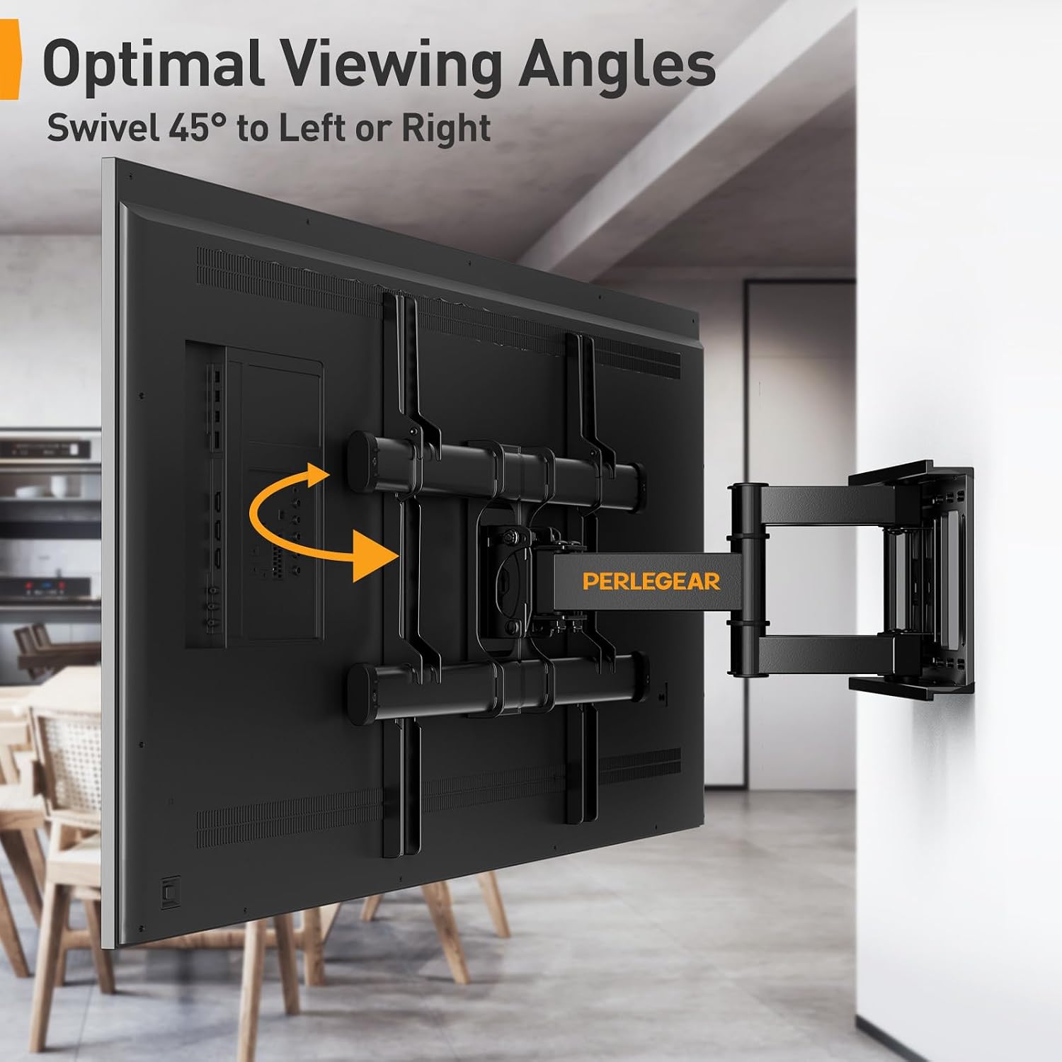 Detalle 2 de Perlegear TV Wall Bracket 60kg swivel tilt