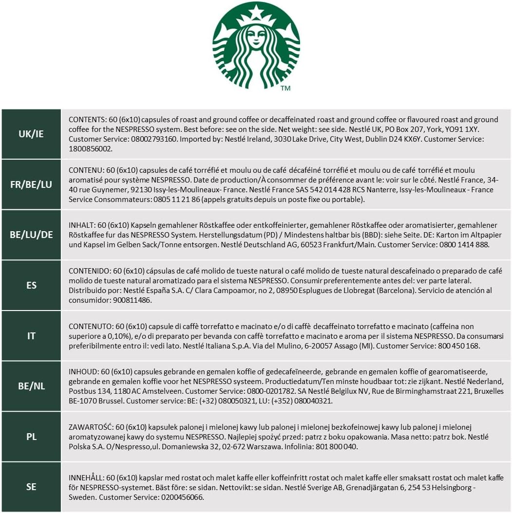 Thumbnail 6 de Starbucks Sunny Day Blend 60 capsules Nespresso