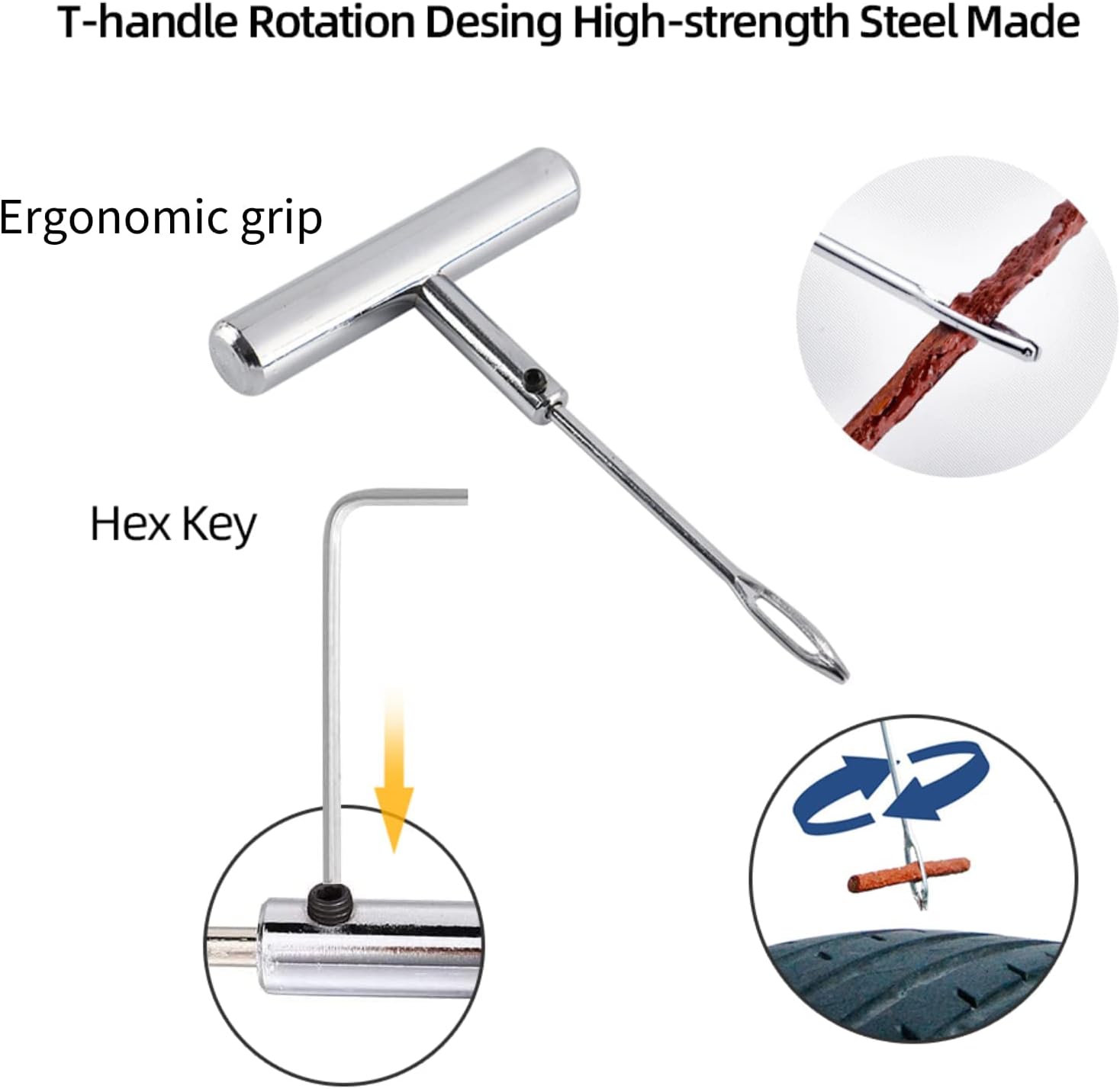 Thumbnail 3 de TONZACK Autoreifen-Reparatur-Kit 58-teilig