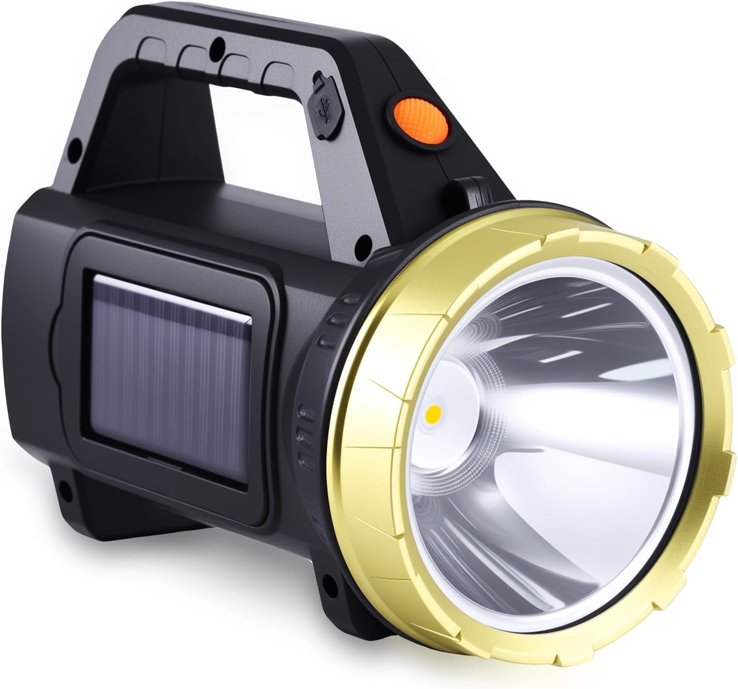 Detalle de 1200mAh Rechargeable LED Torch 20W High Power Beam 🔦