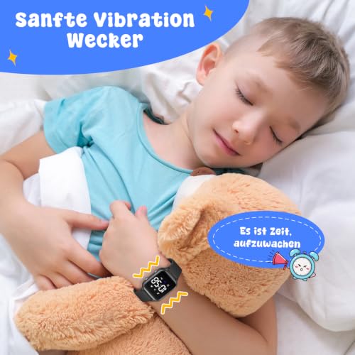 Thumbnail 6 de Timever L6615E Kinder-Digitaluhr mit Schrittzähler, Vibrationsalarm und Silikonarmband