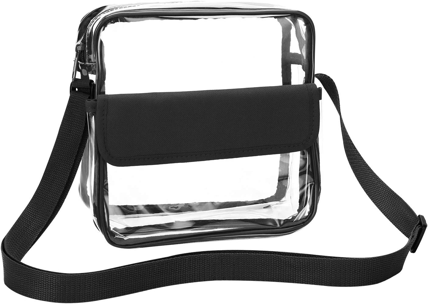 Detalle de Transparent crossbody bag for stadium use