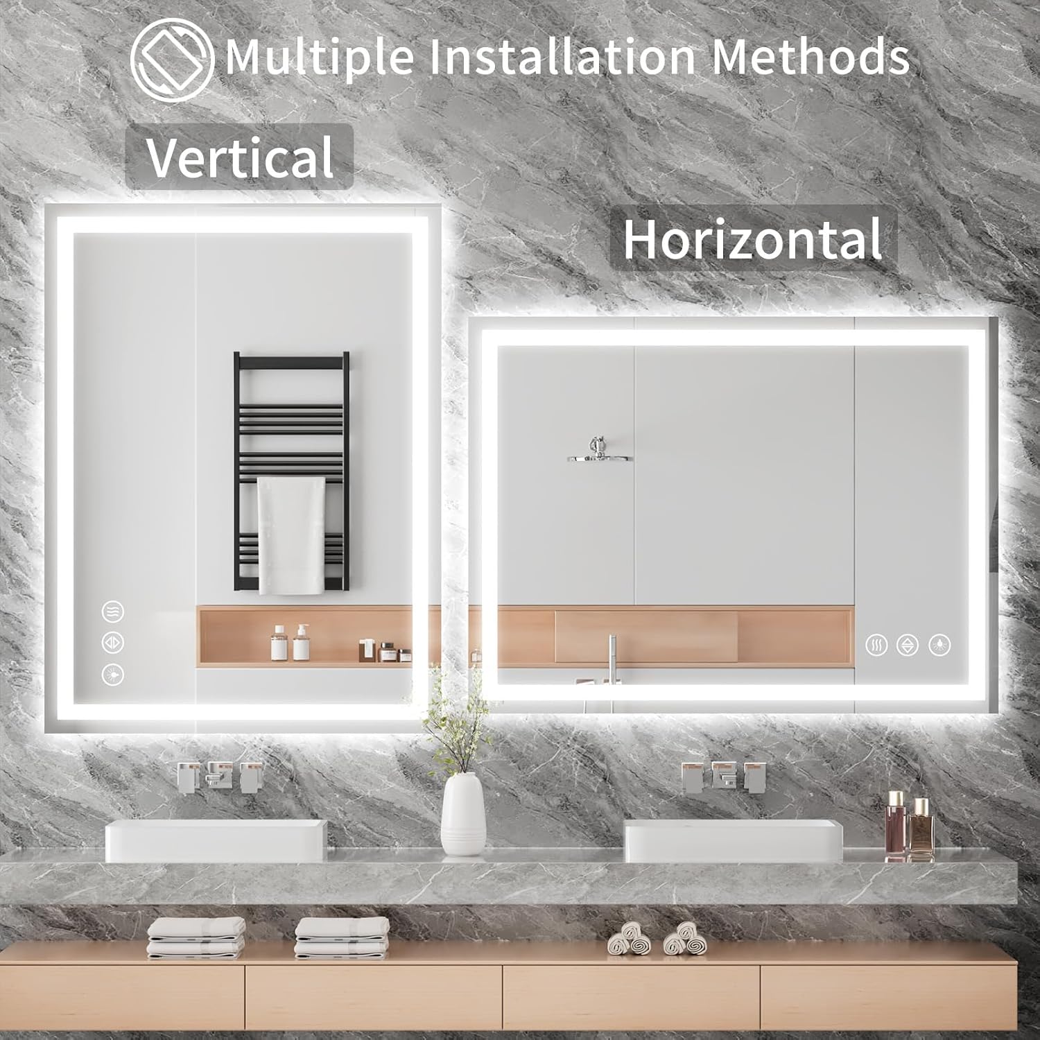 Thumbnail 6 de Koonmi 30x36 LED Bathroom Mirror 🪞