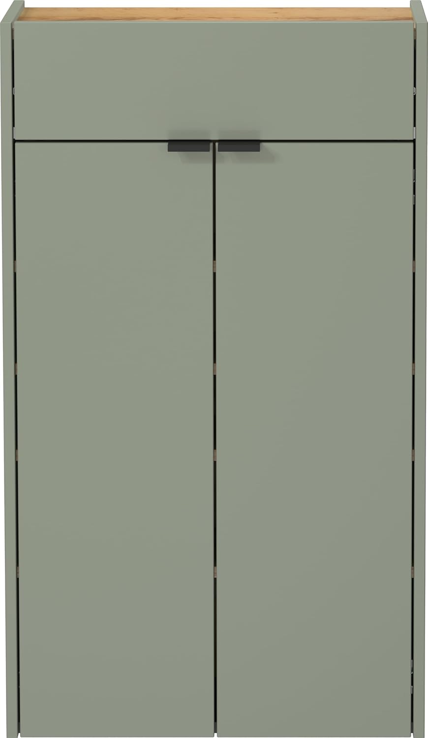 Detalle de Germania Armadio pensile multiuso 56 x 97 x 22 cm – finitura verde tortora/rovere Navarra