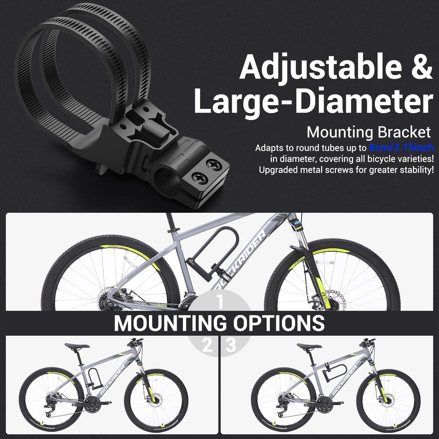 Detalle 2 de Sportneer Bike Lock 18mm Heavy Duty U-Lock