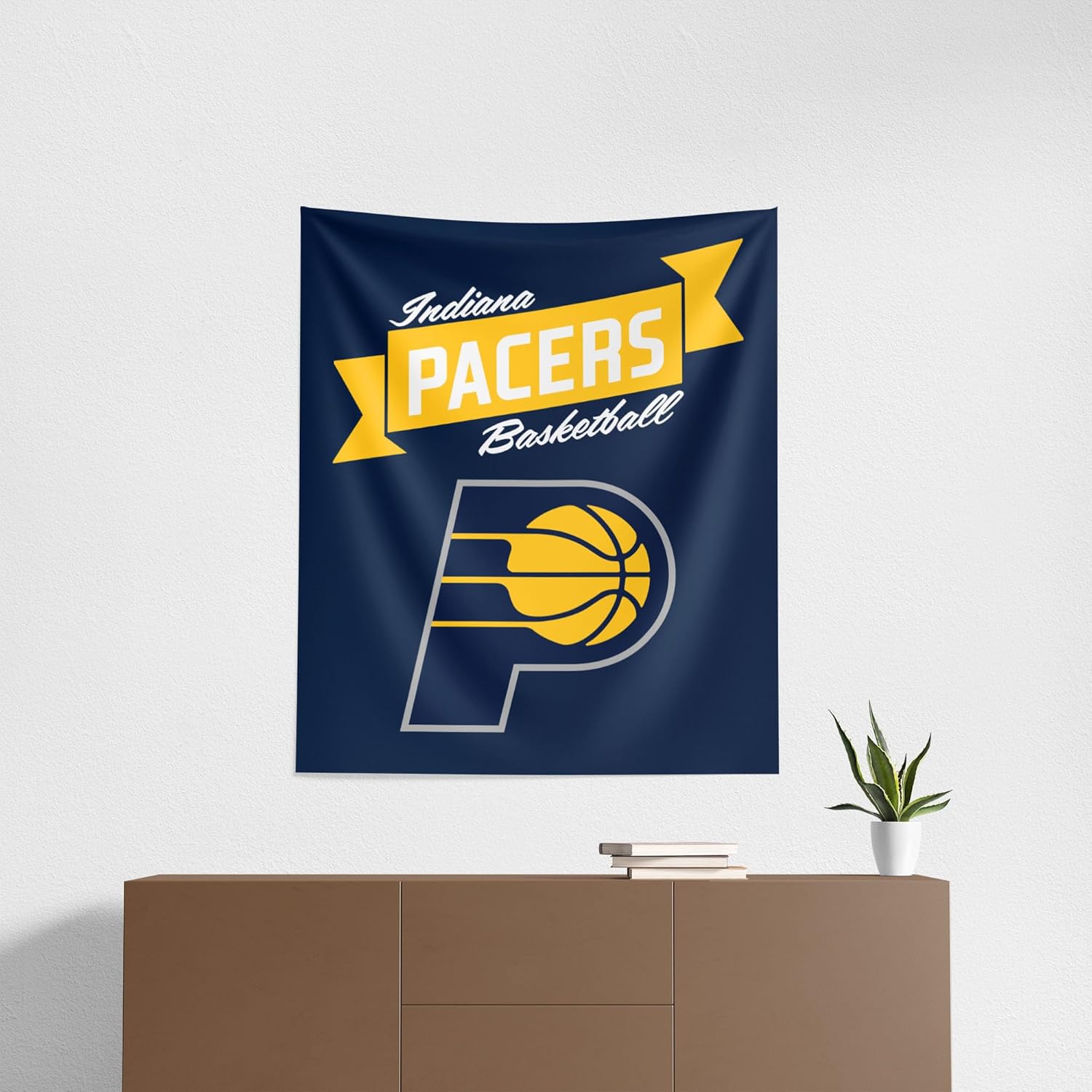 Northwest NBA Printed Wall Hanging Tapestry (34 x 40 in) Woven Polyester Fan Decor