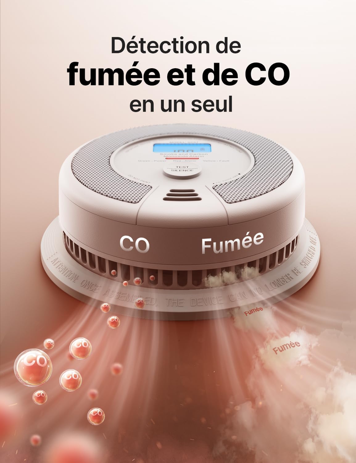 Thumbnail 2 de X-Sense SC07 détecteur fumée et CO 10 ans