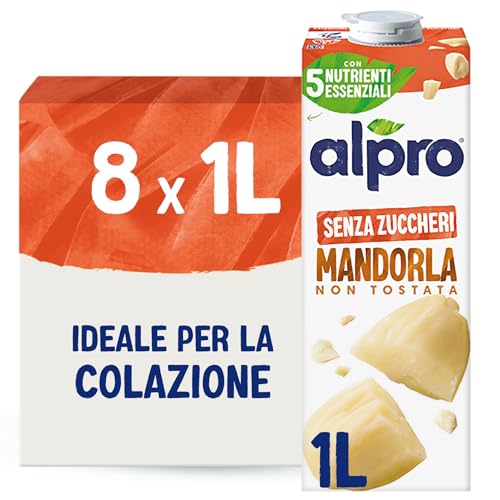 Detalle de ALPRO SENZA ZUCCHERI Bevanda alle Mandorle 1 L, 8 confezioni – naturalmente senza lattosio