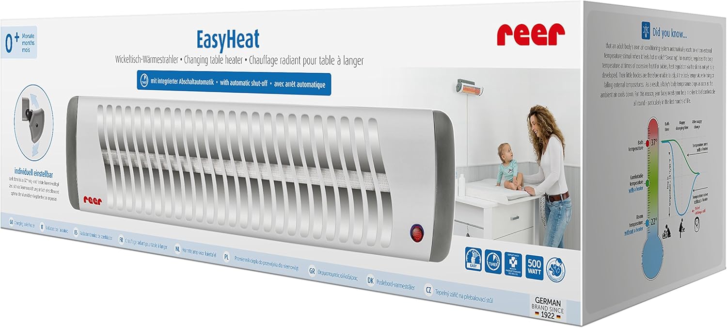 Thumbnail 6 de Reer EasyHeat - Lampada riscaldante da parete per bambini, design compatto