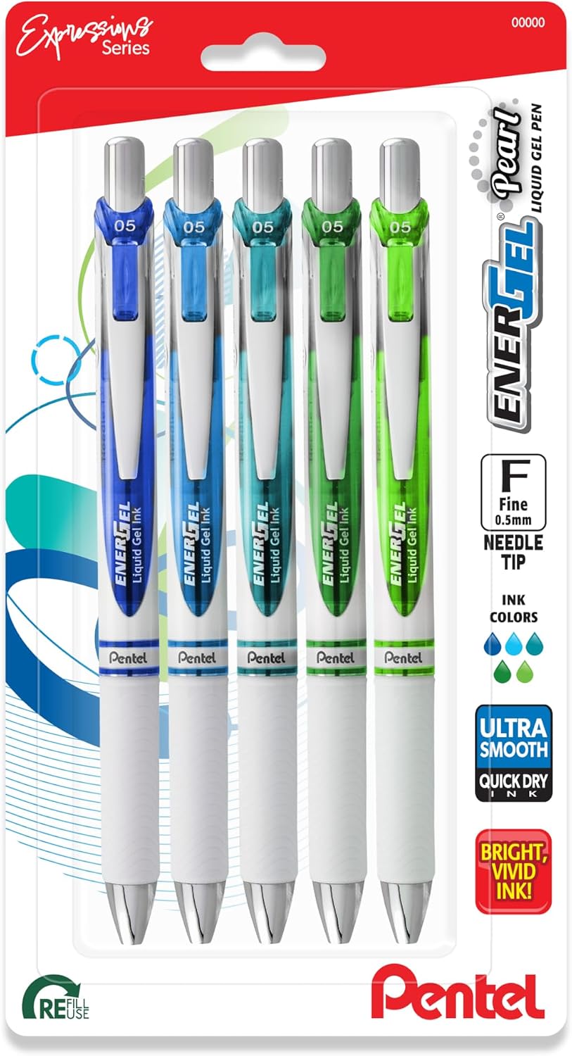 Detalle de Pentel Gel Pens, 0.5 mm Needle Tip