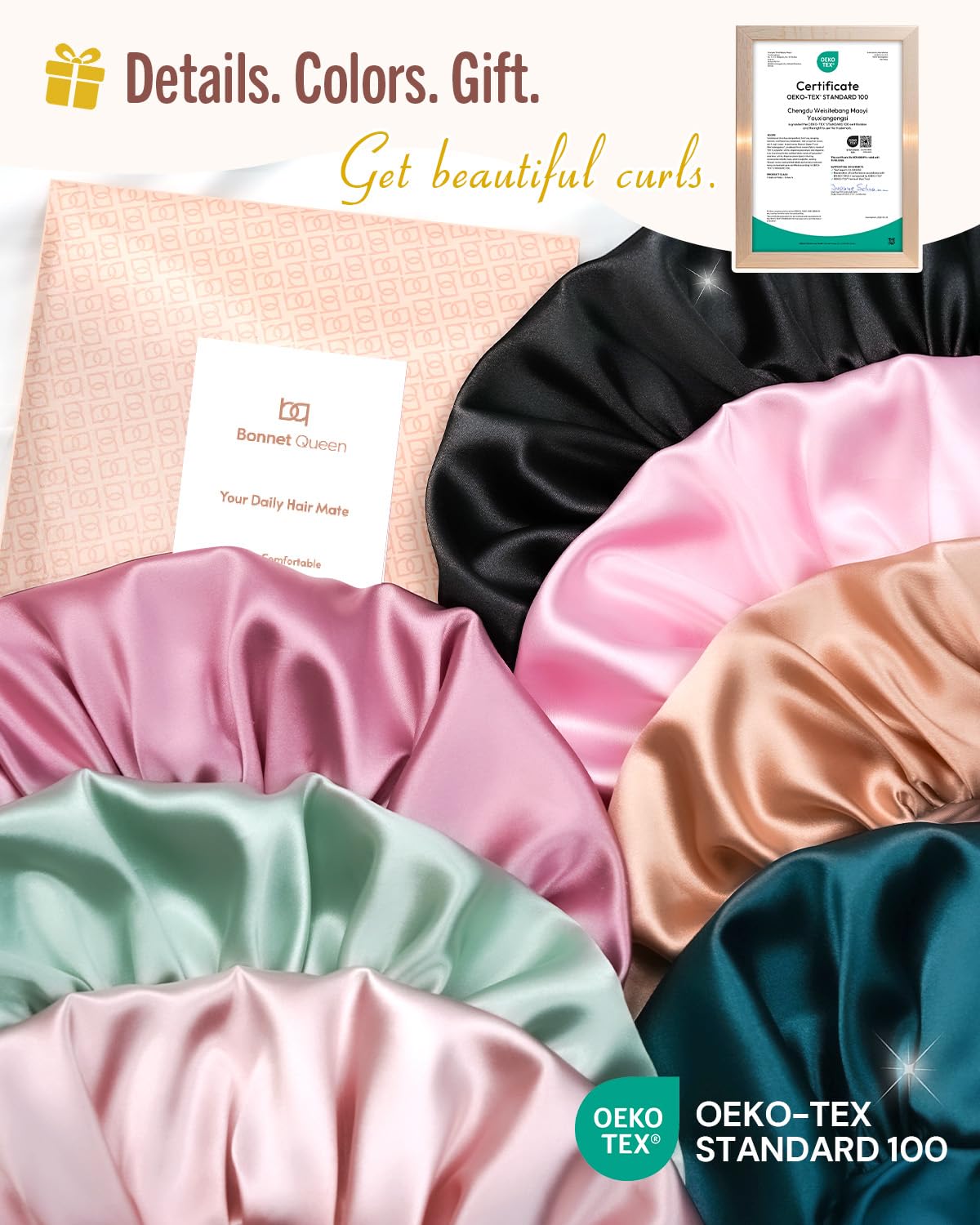 Thumbnail 5 de BONNET QUEEN Silk Bonnet Adjustable Tie 2.8"