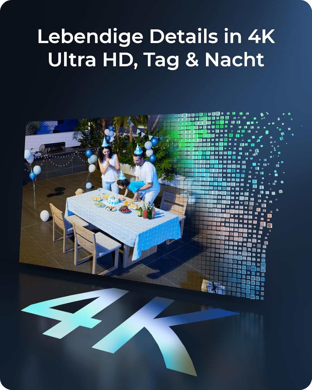 Thumbnail 1 de Reolink 4K PT Solar Überwachungskamera Außen Set – Kabellos, 360°-Schwenk, Farbnachtsicht, Solar & Home Hub