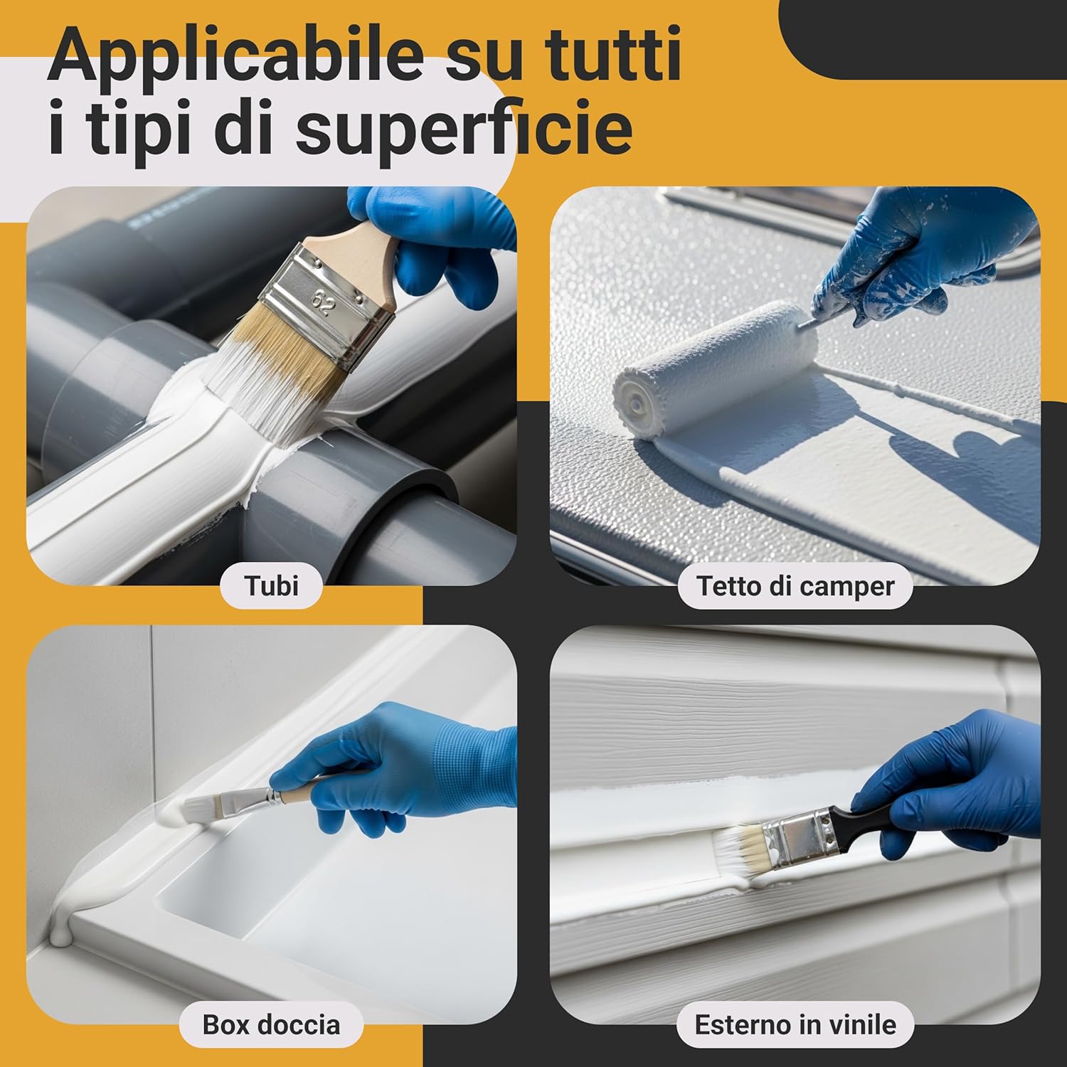 Thumbnail 3 de Bianca PROXINOVA Membrana liquida impermeabilizzante 1500 ml – per terrazzi, tetti e camini