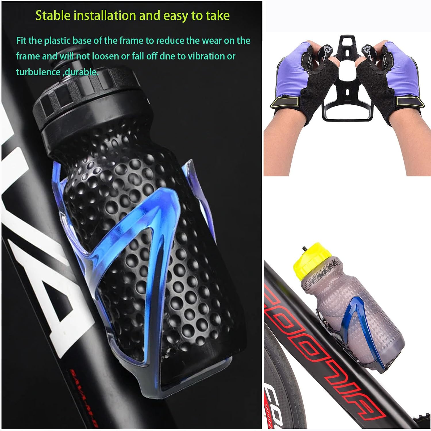 Detalle 2 de YELINTIAN Bike Bottle Cages, 2-Pack
