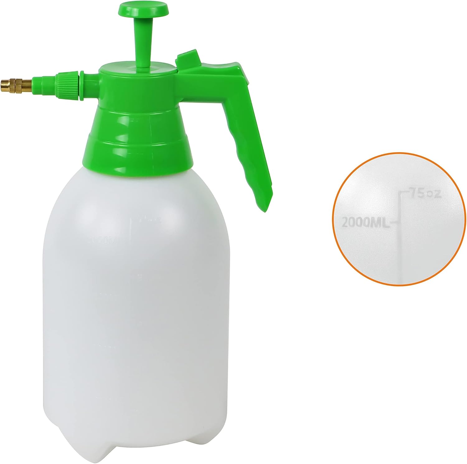 Detalle 2 de Amazon Basics Pulverizador a presión 2 L gatillo bloqueo