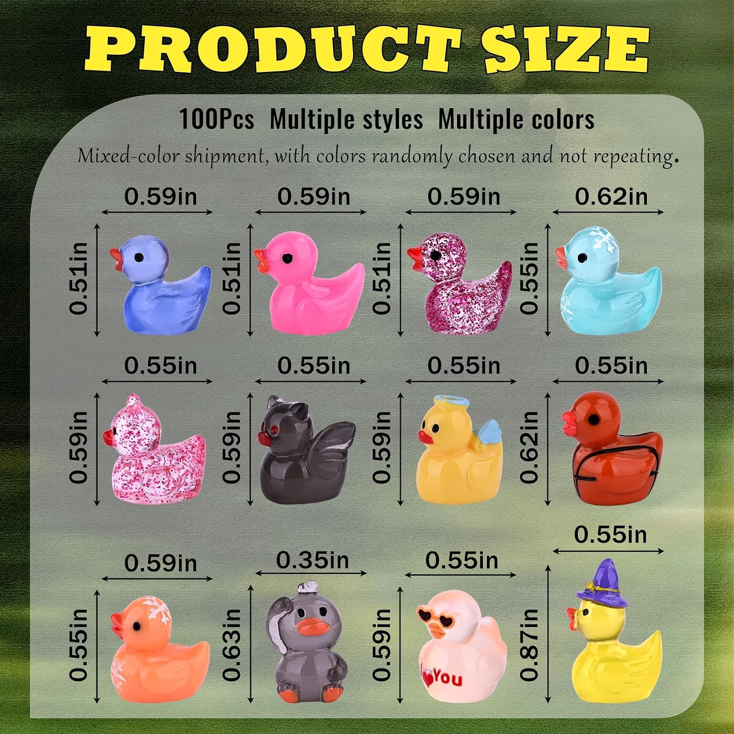 Thumbnail 1 de Prdingfy Mini Resin Ducks, 100-Piece Set