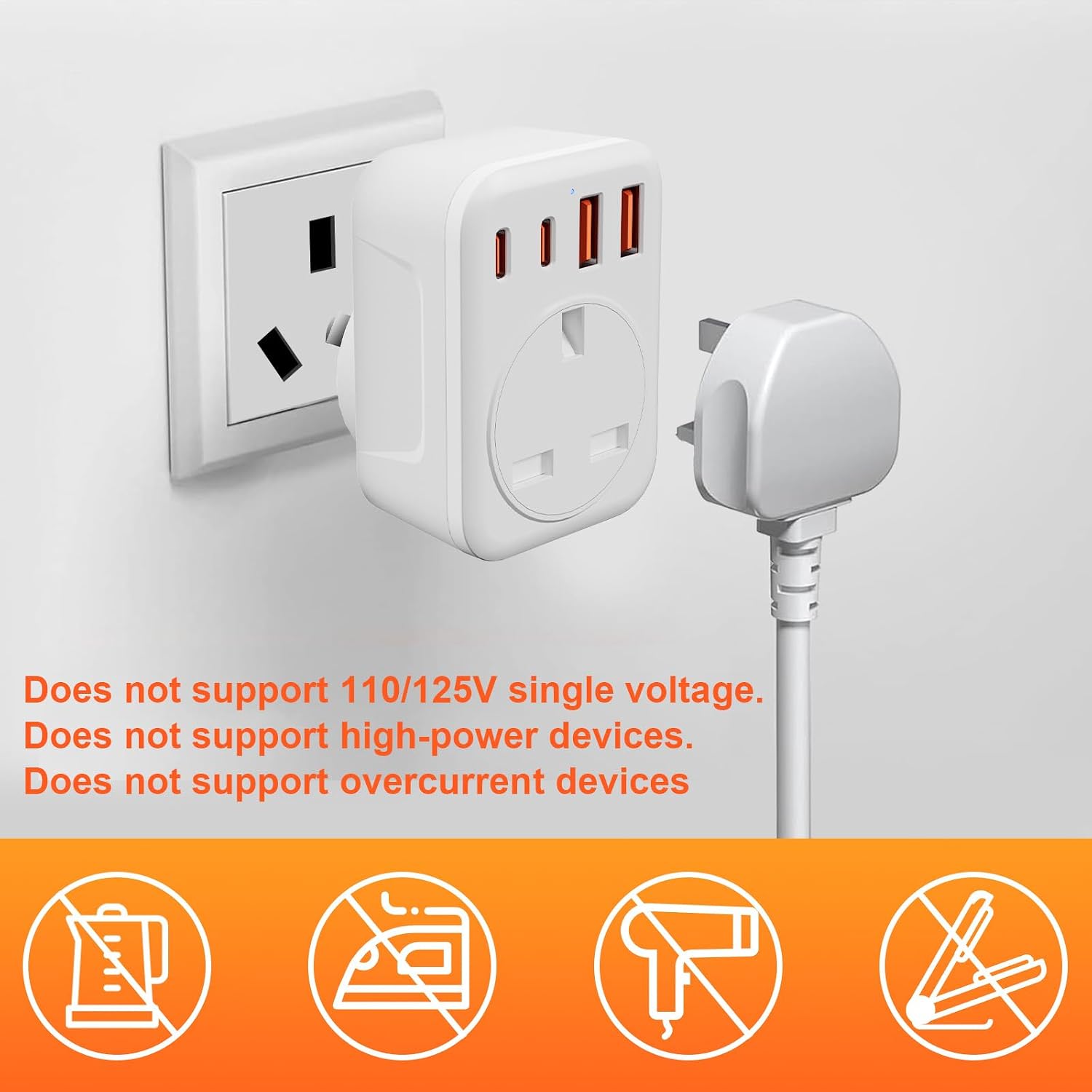 Thumbnail 6 de Omivine UK to Australia Type I 2500W Adapter