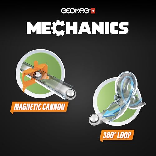 Detalle de Geomag Mechanics Gravity Loops & Turns — 130 piezas 🧩