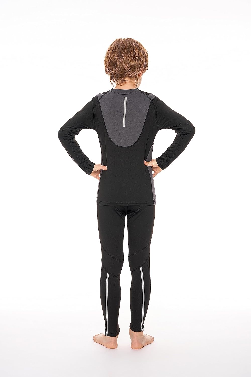Thumbnail 2 de AMZSPORT Ensemble de sous-vêtements thermiques manches longues pour enfant (polyester, elastane, intérieur en felpa)