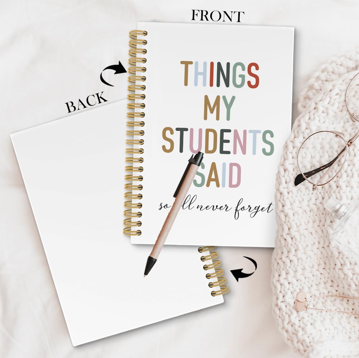 Thumbnail 1 de laveliabel Teacher Appreciation Spiral Notebook, College-Ruled, 5.5 x 8.3-Inch