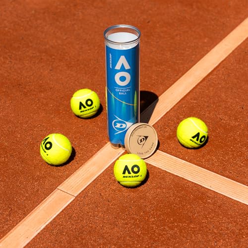 Detalle 2 de Dunlop D Tb Australian Open 4Pet Palline da tennis Yellow – Unisex, One Size