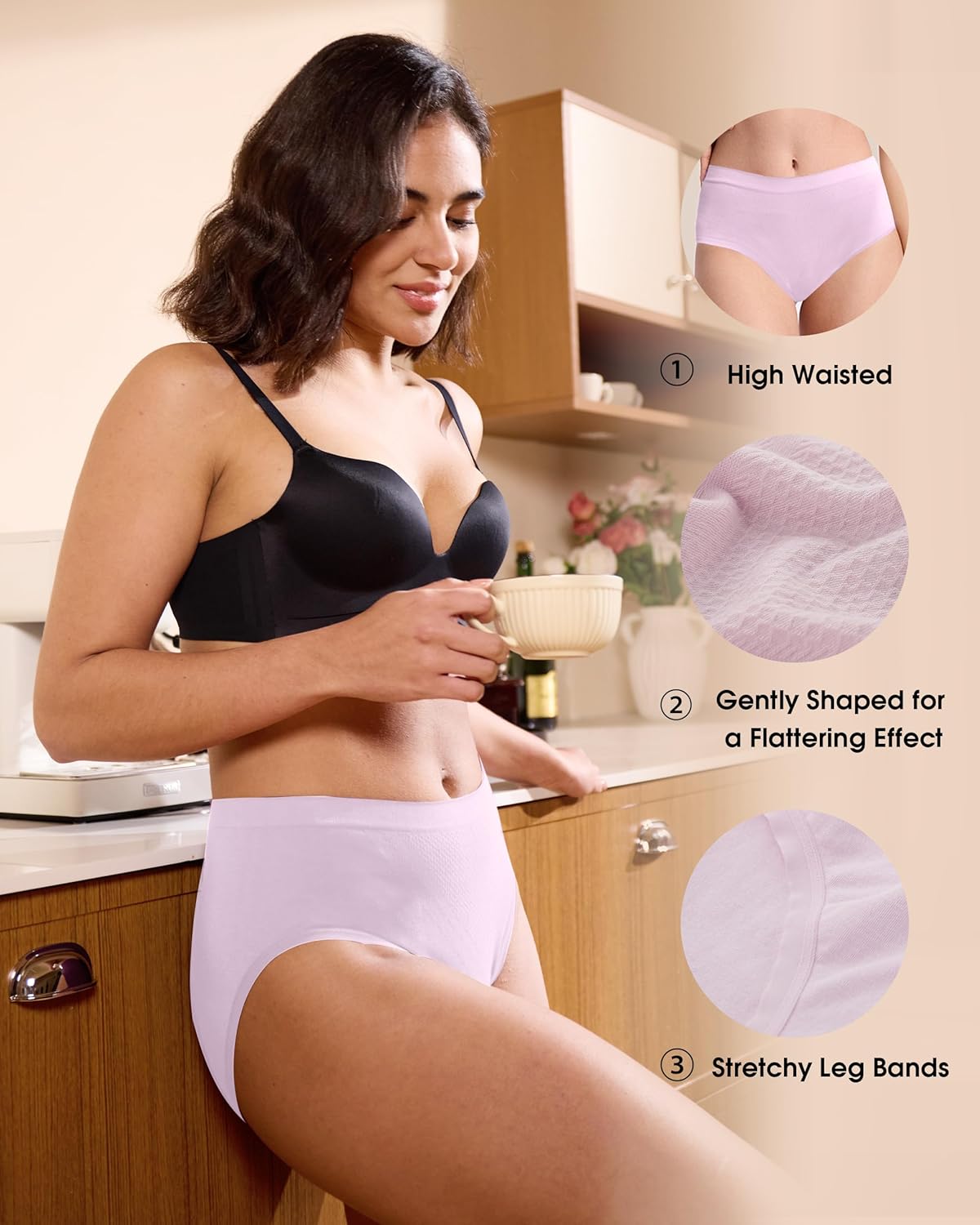 Thumbnail 5 de BAMBOO COOL Women's Briefs seamless panties 🩲
