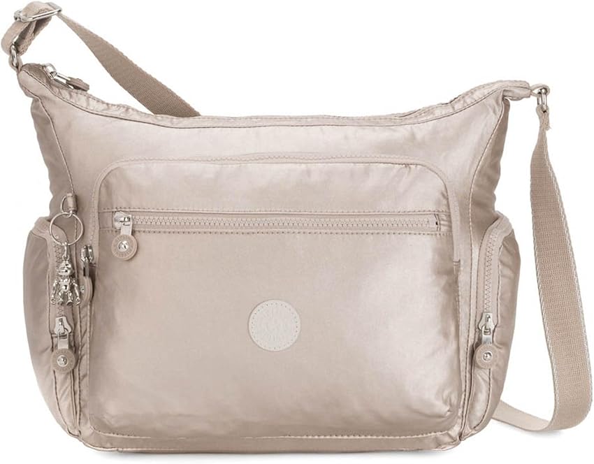 Detalle de Kipling Gabbie - Bolso Bandolera Mujer 🌟 Metallic Glow