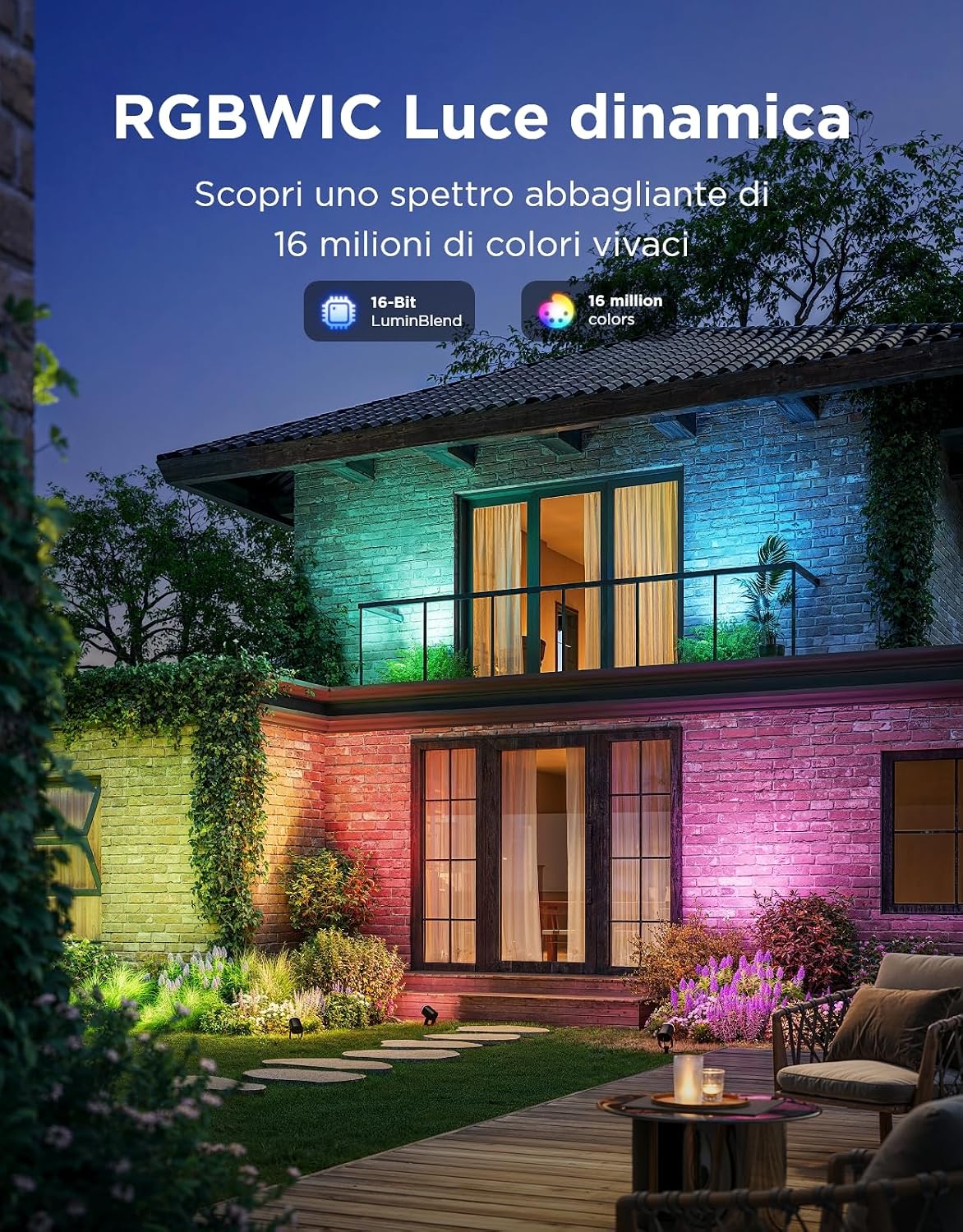 Detalle 2 de Govee Faretti da Esterno 700lm