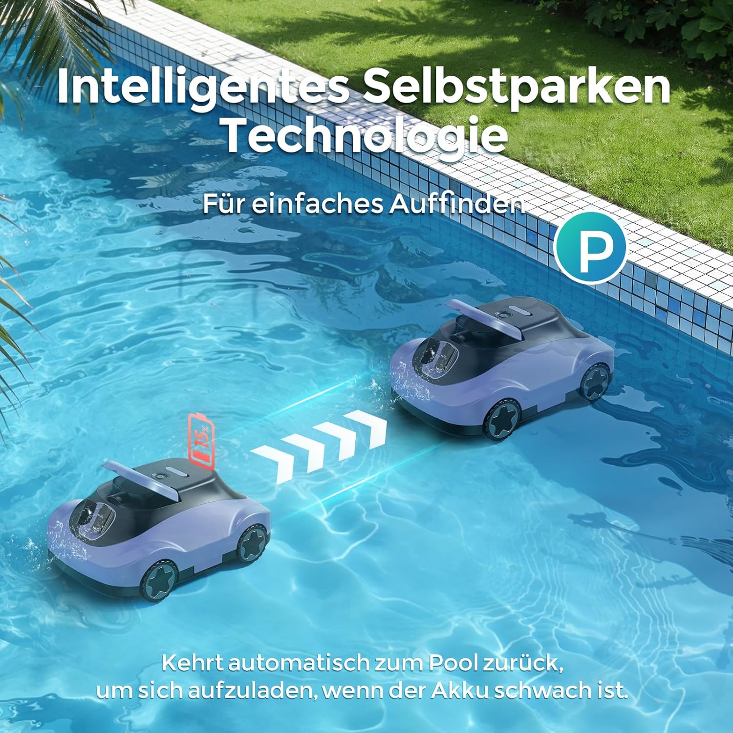 Thumbnail 5 de Robot Piscine C5 sans fil : aspirateur et nettoyeur pour piscines hors sol jusqu’à 200 m²