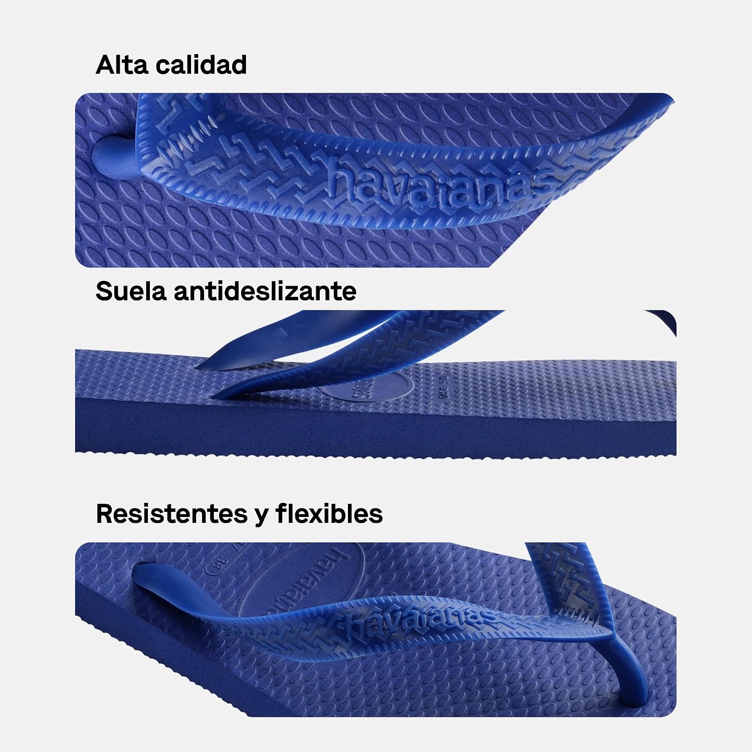 Detalle 2 de Havaianas Top Color: Chanclas unisex, ligeras y duraderas para uso diario
