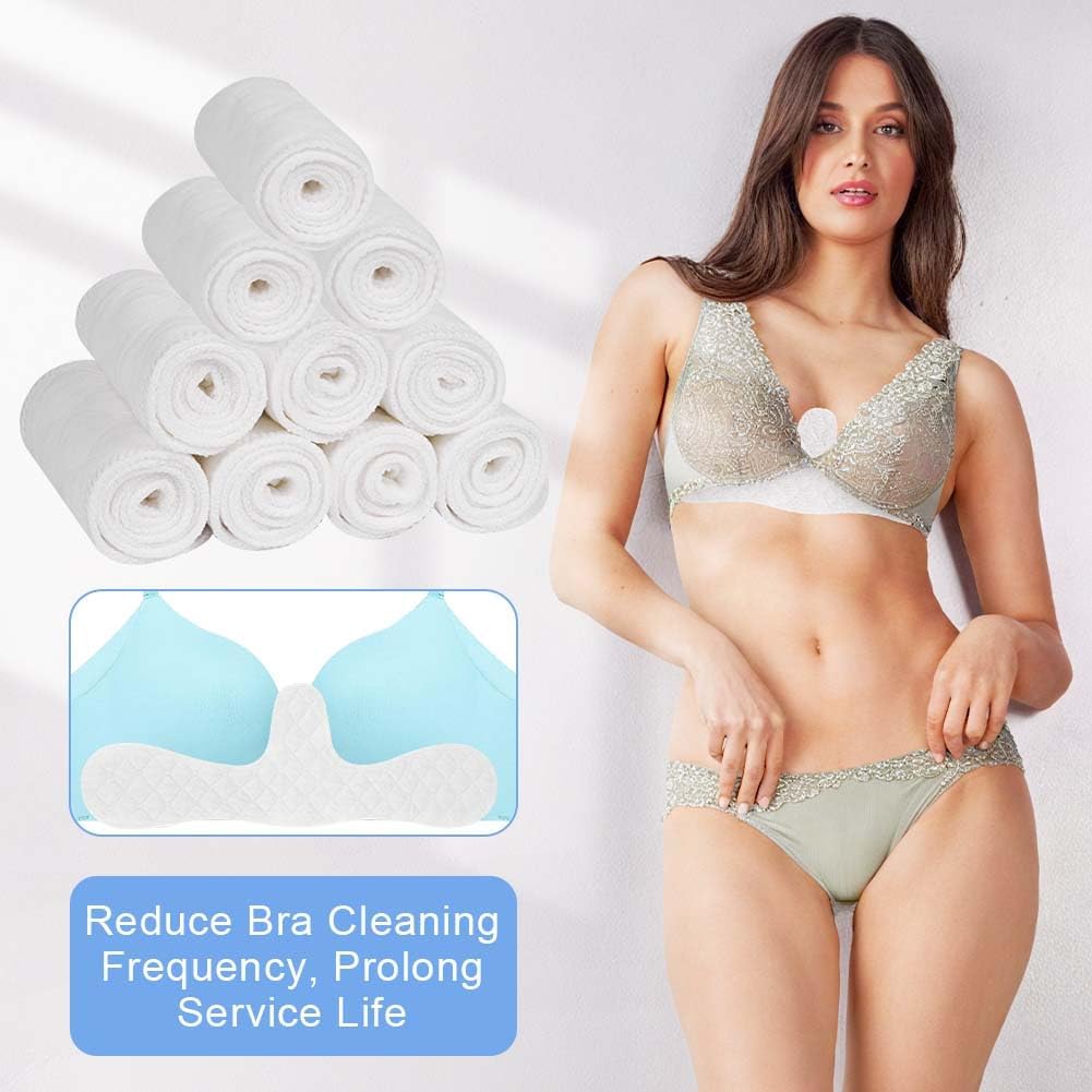 Detalle 1 de Vicloon Under Bra Sweat Liners, Washable Cotton-Blend Pads