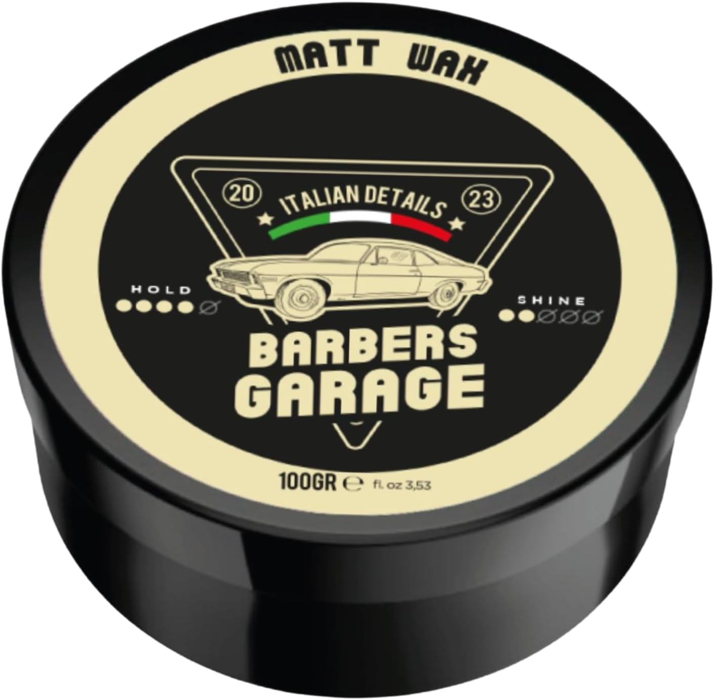 Detalle de Barbers Garage Matt Wax – Cera Opaca Capelli Uomo, Tenuta Forte e Finish Naturale