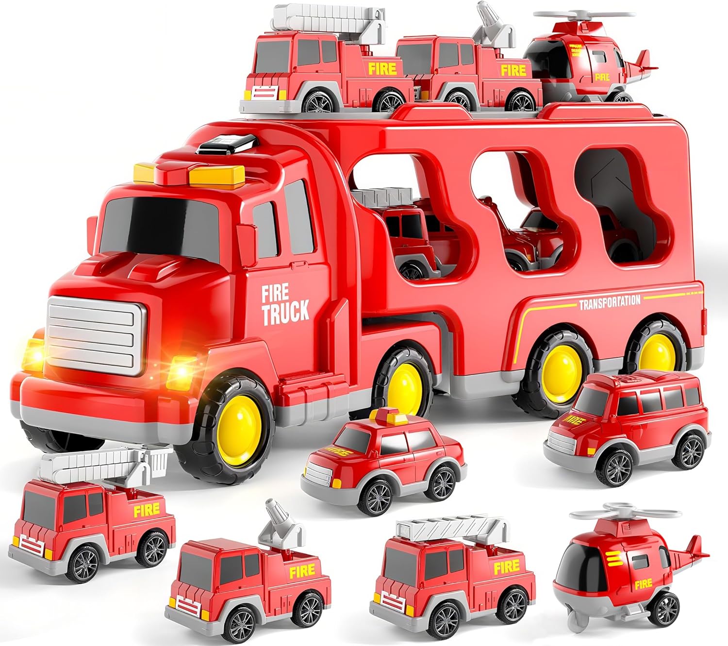 Thumbnail 5 de BLmukce Todder Fire Engine 5-in-1 Trucks