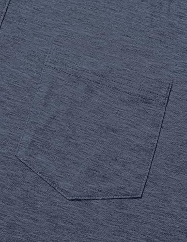 Thumbnail 6 de Polo TARAINYA da Uomo in Cotone Blu Navy con Tasca e Maniche Corte