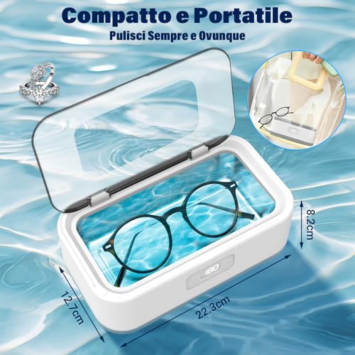Thumbnail 6 de Pulitore Ultrasuoni 800ML Olubfdh: pulizia profonda 49KHz per gioielli, occhiali, orologi e molto altro