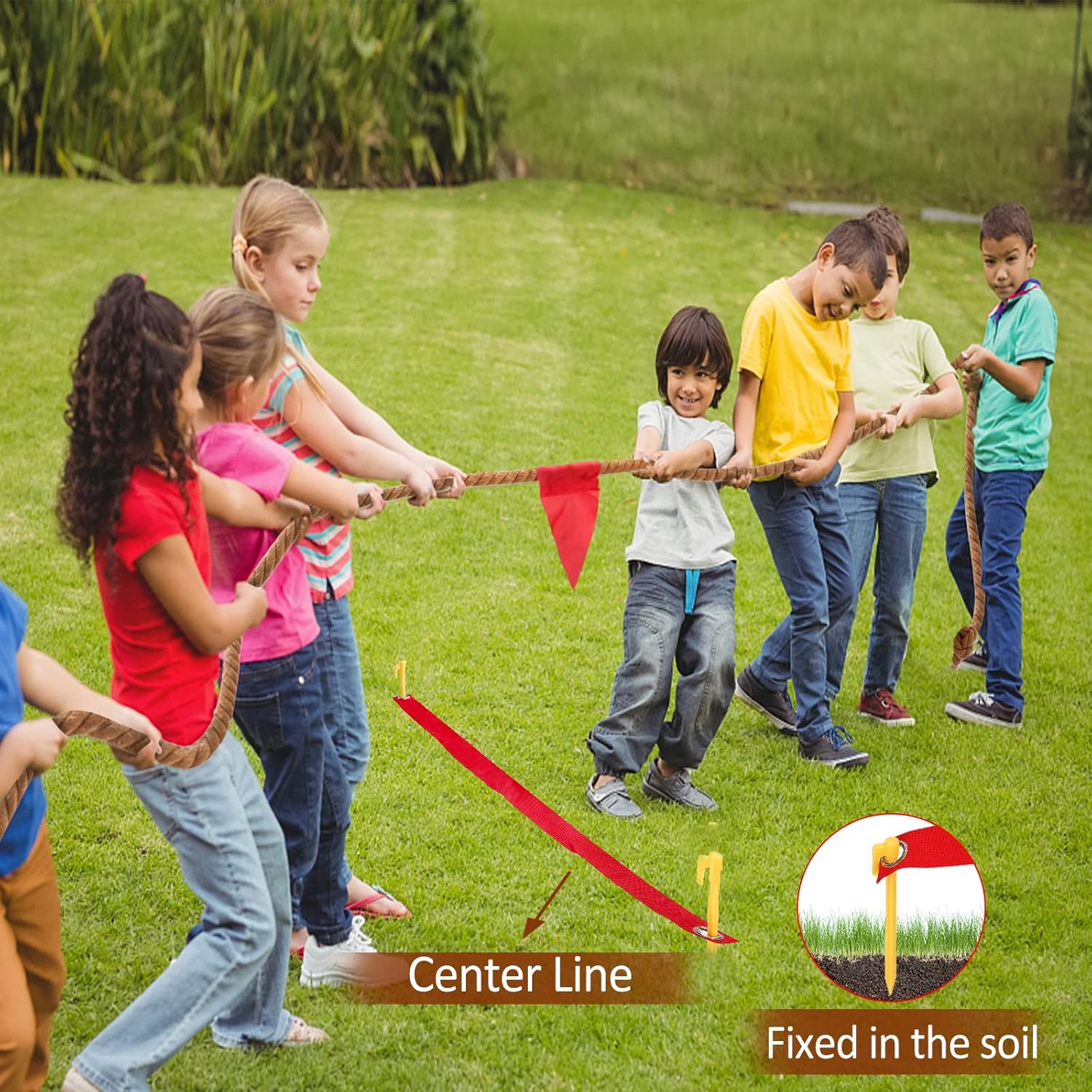 Detalle 2 de WYRJXYB 6m Tug of War Rope Outdoor Games Kit