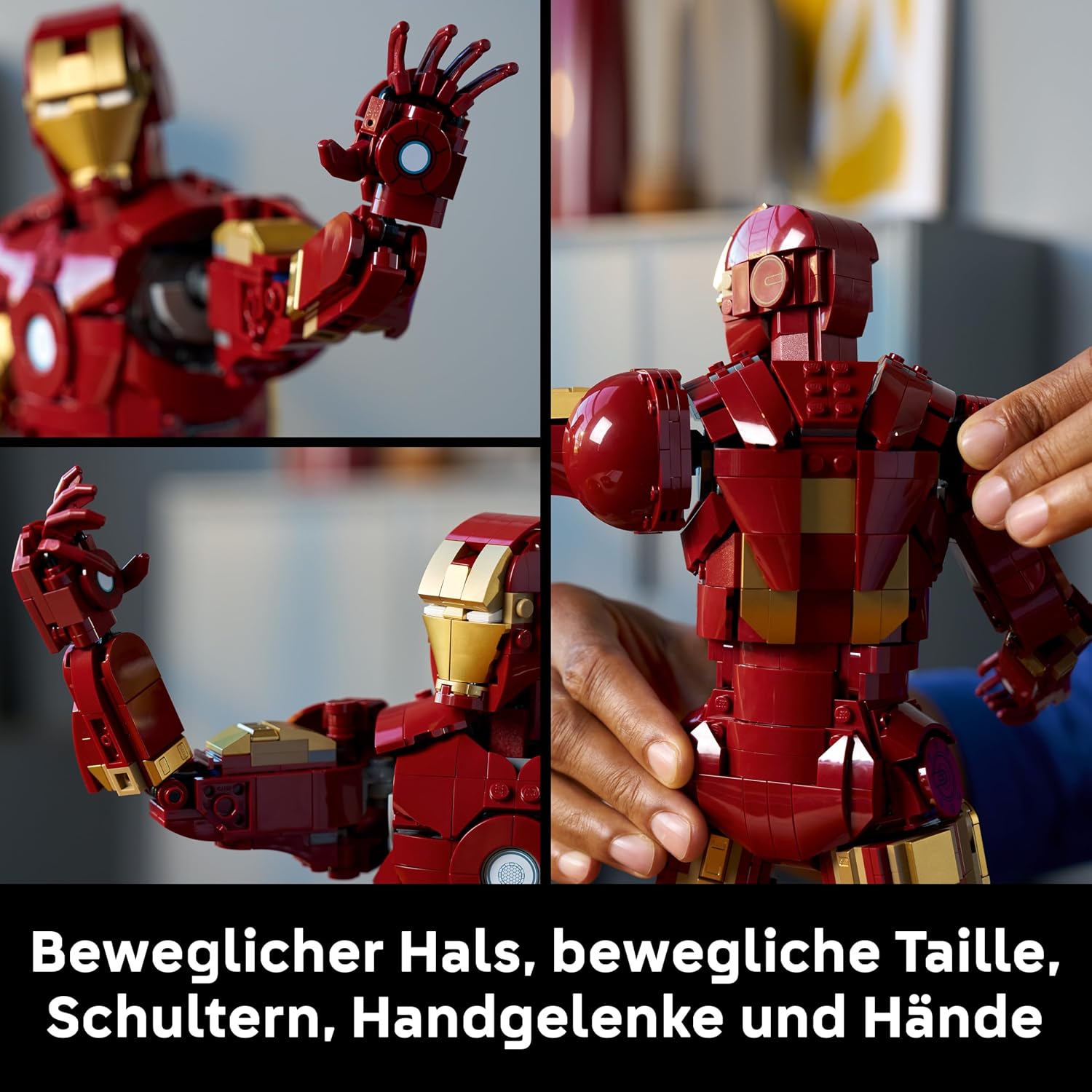 Thumbnail 2 de LEGO Marvel Iron Man Mark 3 Sammleredition (76344) – Bauset für Erwachsene mit Minifigur, Ständer und Namensschild