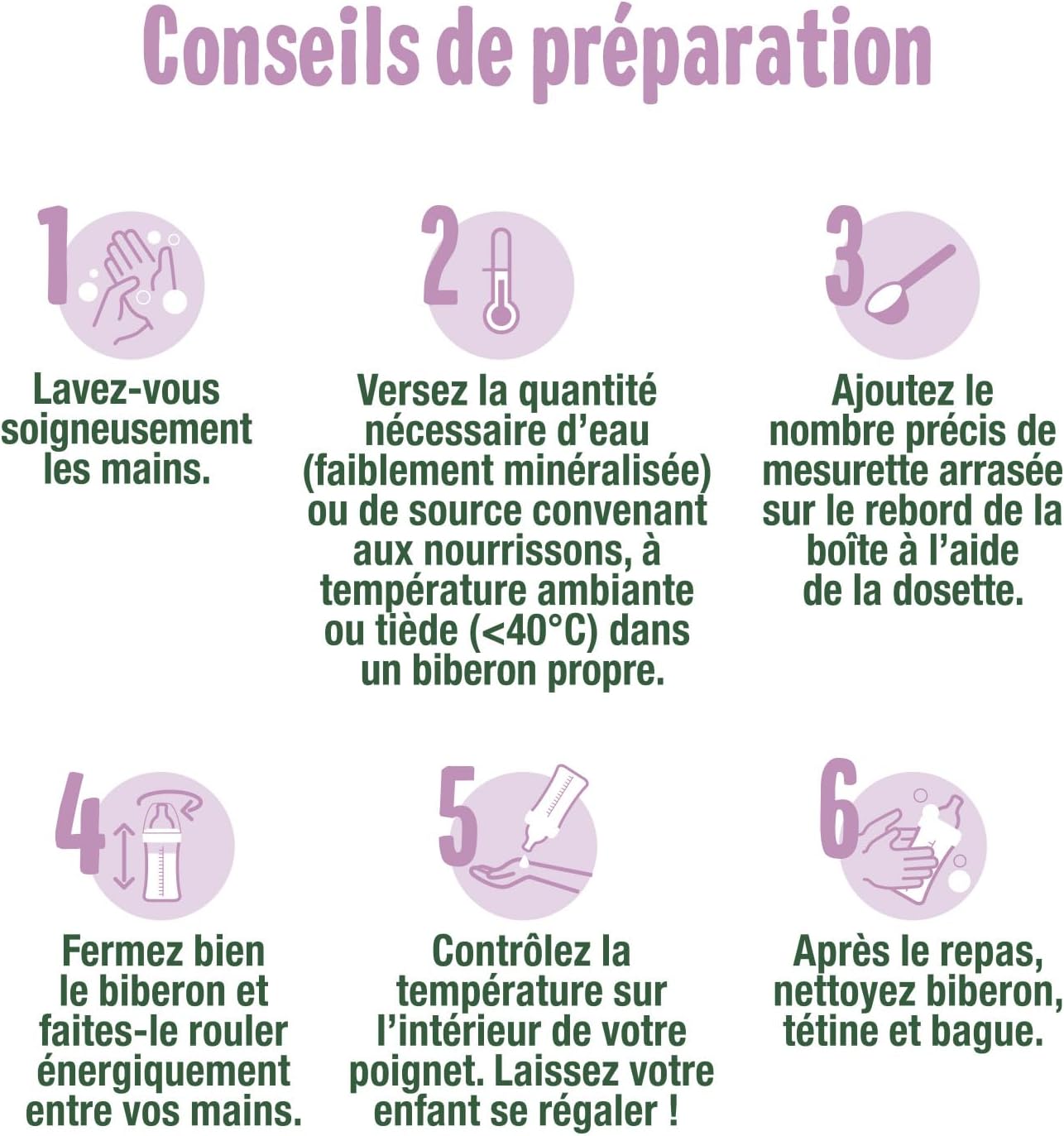 Detalle de GOOD GOÛT Lot de 3 — Lait Infantile 2e âge, lait de suite bio en poudre 6–12 mois, sans huile de palme, crième de lait bio, fabriqué en Normandie (800 g x 3)